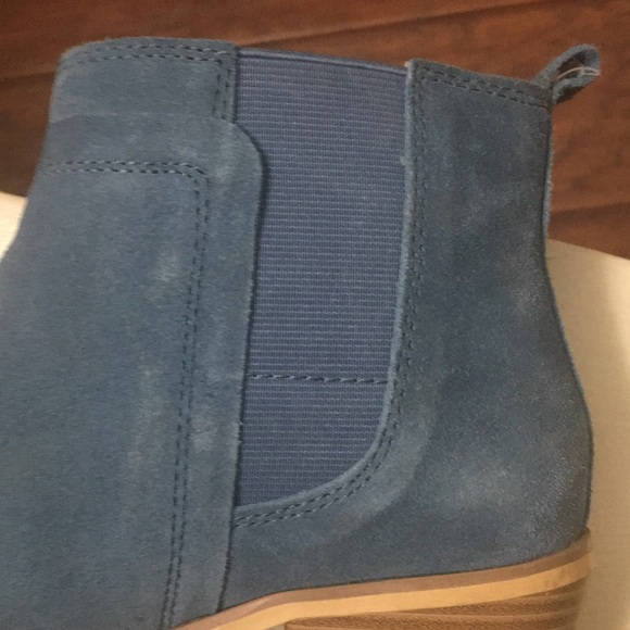Ladies Suede leather boots powder blue size 8 - Picture 10 of 15